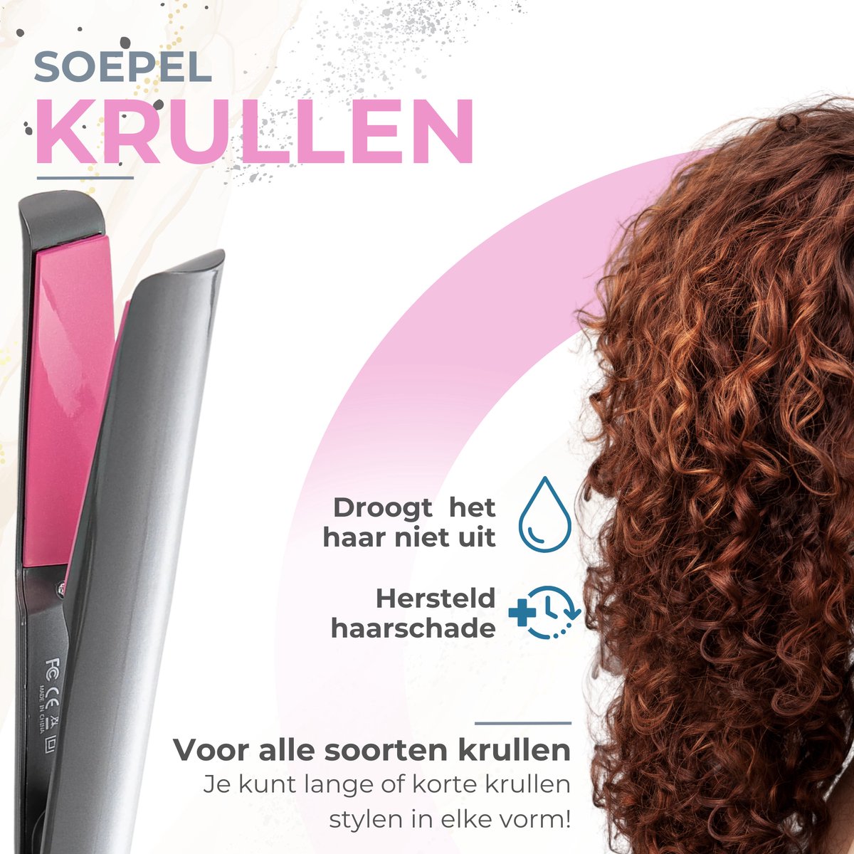 Modito 2-in-1 Luxe Krultang en Stijltang - 140°C/230° - afbeelding 3