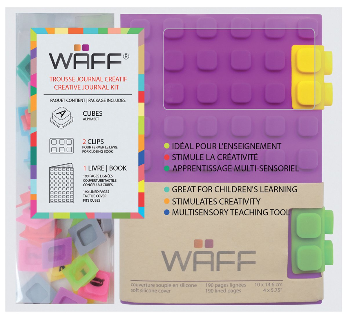 WAFF KG4103CMB, Monochromatisch, Meerkleurig, A6, 190 vel, Gelijnd papier, Softcover