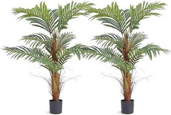 ShopbijStef - Kunstmatige Hoge Plant - Veilig PE Materiaal - Anti-Tip Tilt Bescherming - Onderhoudsarme Plant Voor Thuis - Soort 1