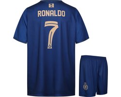 Ronaldo Al-Nassr Voetbaltenue Uit - Voetbal Tenue Kinderen - Shirt en Broekje - Jongens en Meisjes - Volwassenen - Heren en Dames - Maat 152