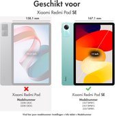 iMoshion Tablet Hoes Geschikt voor Xiaomi Redmi Pad SE - iMoshion Design Trifold Bookcase - Zwart /Black Marble