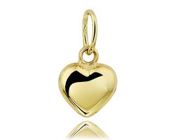 Juwelier Zwartevalk 14 karaat gouden hart hanger - 14.102.022