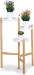 bremermann telescopisch bloemenrek met 4 planken en klimhulp, voor in de woonkamer, gang, badkamer of keuken - met variabele inbouwhoogte van 140 tot 290 cm (Grijs
