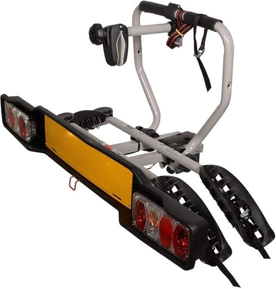 ZX202EU Porte-vélos pour barre d'attelage, porte-vélos pour 2 vélos, pliable, capacité de charge 34 kg