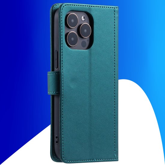 Hoesje geschikt voor Samsung Galaxy A51 - Bookcase - Pasjeshouder - Koord - Kunstleer - Groen