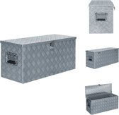 vidaXL Trailerkist - Aluminium Box - 90.5 x 35 cm - Roestbestendig - Gereedschapskoffer