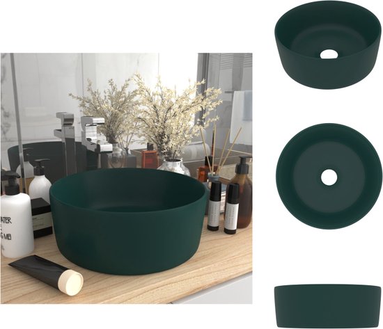 Wastafel badkamer op voet van marmer MIDO - Kleur crème en grijs