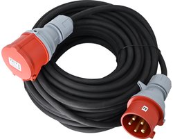 Krachtstroom CEE Verlengkabel - Extra dikke aders - 3 fase 5*2.5mm 16A - 20 Meter