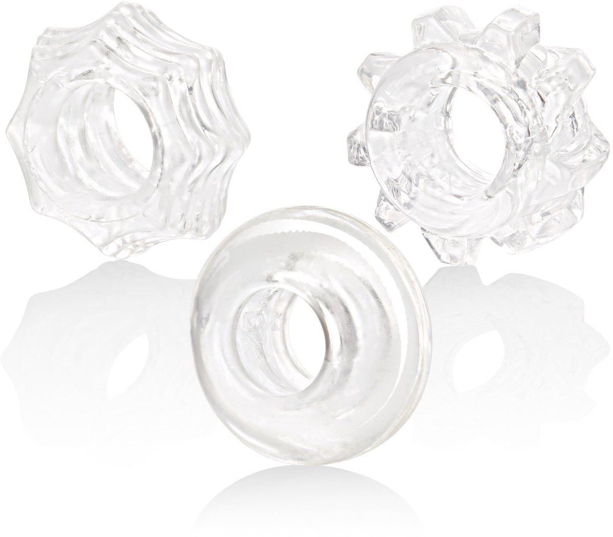 CalExotics - Reversible Ring Set - Rings Transparant