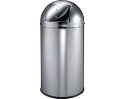 EKO - Pushcan 40 liter - Stainless steel - RVS - Prullenbak