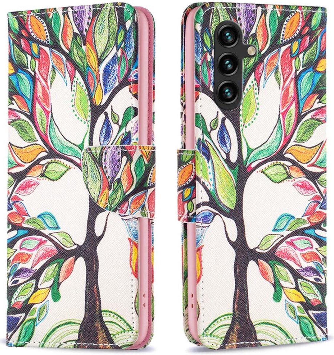 Hoesje Geschikt voor Samsung Galaxy A05s Portemonnee Book Case Boom Print