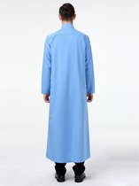 Livano Arabisch Mannen Kaftan - Djellaba Heren - Islamitische Kleding - Moslim Kleding - Alhamdulillah - Lichtblauw XL