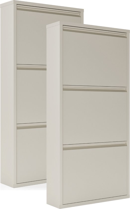 Foto: Schoenenrek metaal 5 etages stapelbaar 90x70x26 cm 15 paar goud