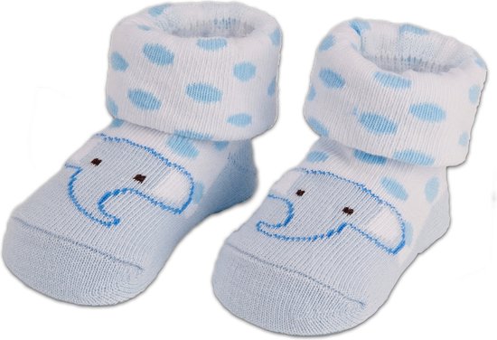 BRUBAKER 4 Paar Babysokken voor Jongens 0-12 Maanden - Babyshower - Cadeau - Baby Geschenkset voor Pasgeborenen in Geschenkverpakking met Strik - Dierensokken — afbeelding 3