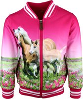 S&C Bombervestje Paard Veulen roze Kids & Kind Meisjes Roze - Maat: 98/104