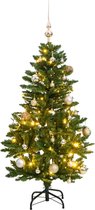 vidaXL-Kunstkerstboom-met-scharnieren-150-LED-en-kerstballen-120-cm