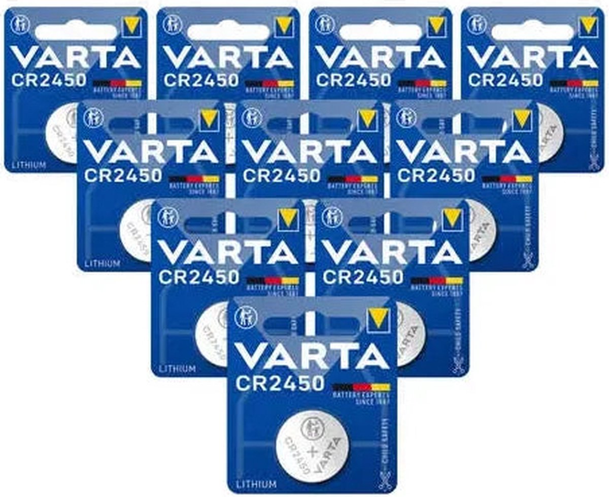Varta CR2450 - 3V - Lithium Knoopcel, Gratis Verzending