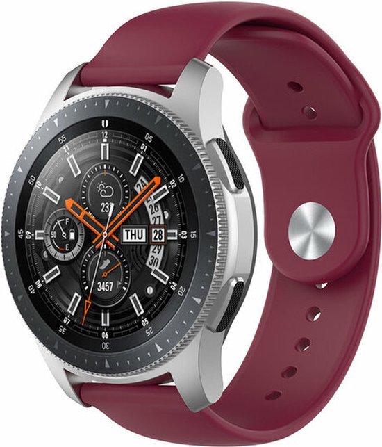 By Qubix Rubberen sportband - Bordeaux - Xiaomi Mi Watch - Xiaomi Watch S1 - S1 Pro - S1 Active - Watch S2