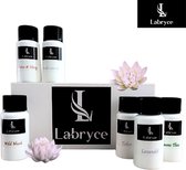 Labryce® Proefpakket Wasparfum 6 x 20 ml - Vrij van Parabenen - Duurzaam - Extra Langdurige Geursensatie - Talco - Fresh Laundry - Lotus & Ylang - Groene Thee - Wild Musk - Lavendel
