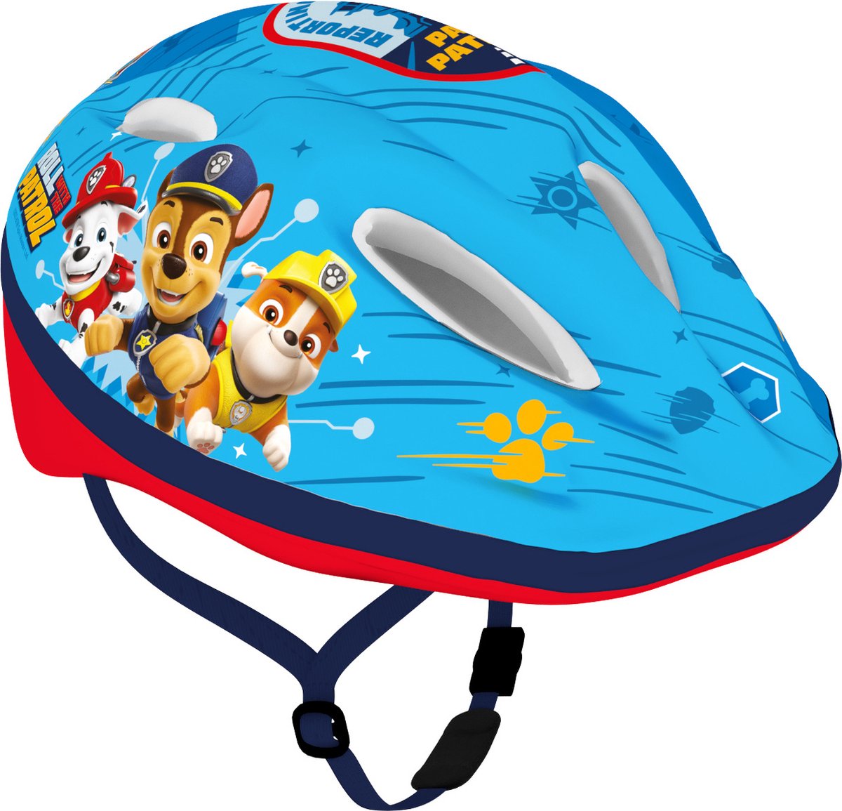 Nickelodeon Paw Patrol Fietshelm Jongens Blauw/rood Maat 52-56 Cm