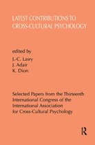 Latest Contributions to Cross-cultural Psychology