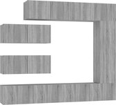 vidaXL-7-delige-Tv-meubelset-bewerkt-hout-grijs-sonoma-eikenkleurig