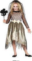 Guirca - Feesten & Gelegenheden Kostuum - Wachtend Op De Ware Spookbruid - Meisje - Grijs - 7 - 9 jaar - Halloween - Verkleedkleding