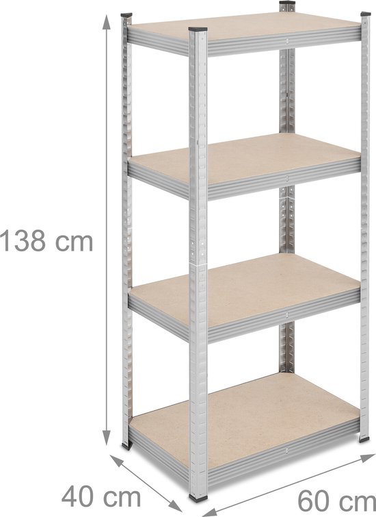 shelfplaza PROFI 230x120x60cm Schwerlastregal Akten Büro Garage Lager Werkstatt