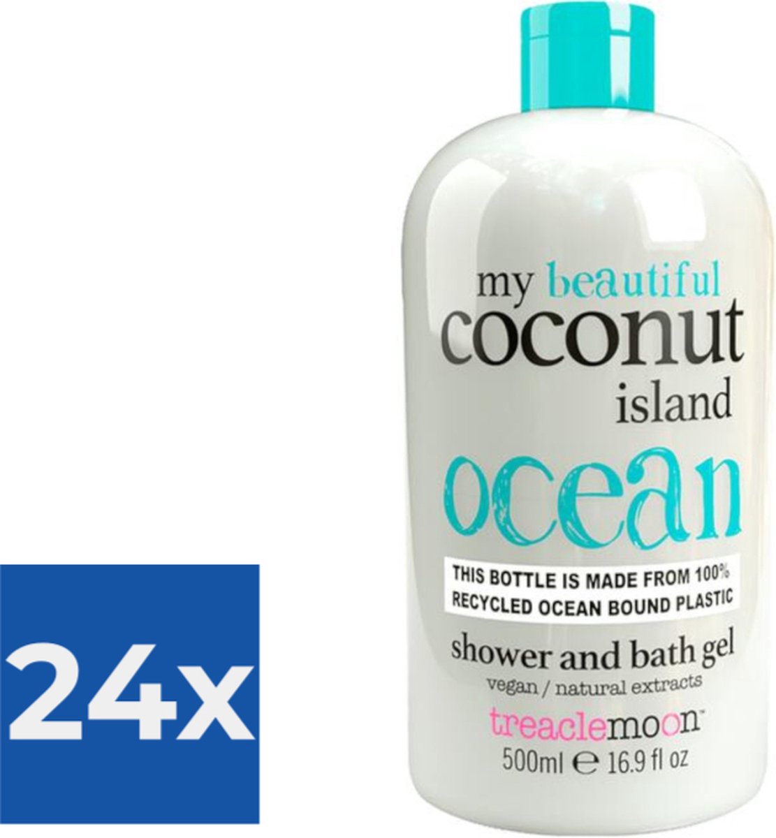 Treaclemoon Douchegel - My Coconut Island 500ml - Voordeelverpakking 24 stuks