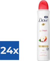Dove Deospray - Go Fresh Apple & White Tea 250ml - Voordeelverpakking 24 stuks