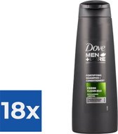 Dove Shampoo Men Care Fresh Clean 2in1 250ML - Voordeelverpakking 18 stuks