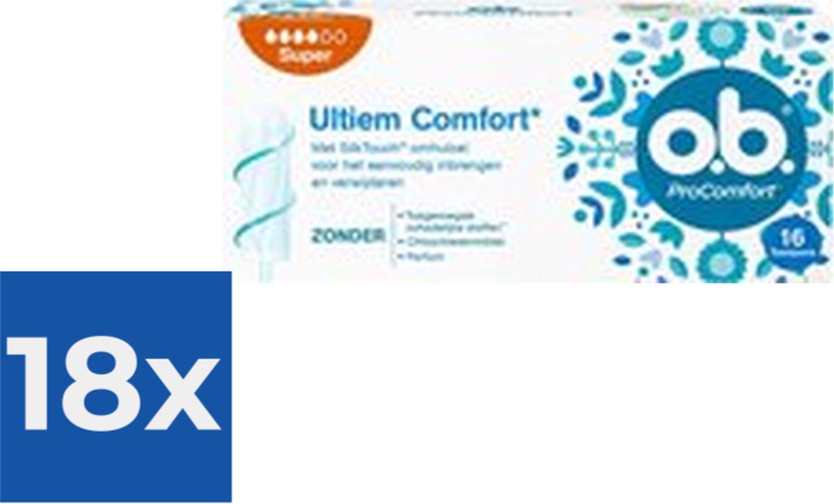 Goedkoopste o.b. ProComfort Super 16 stuks - Voordeelverpakking 18 x 16 stuks