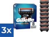 Gillette - Fusion5 - ProGlide Scheermesjes/Navulmesjes - 8 Stuks - Voordeelverpakking 3 stuks