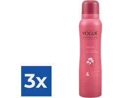 Vogue Deospray Enjoy - 150 ml - Voordeelverpakking 3 stuks