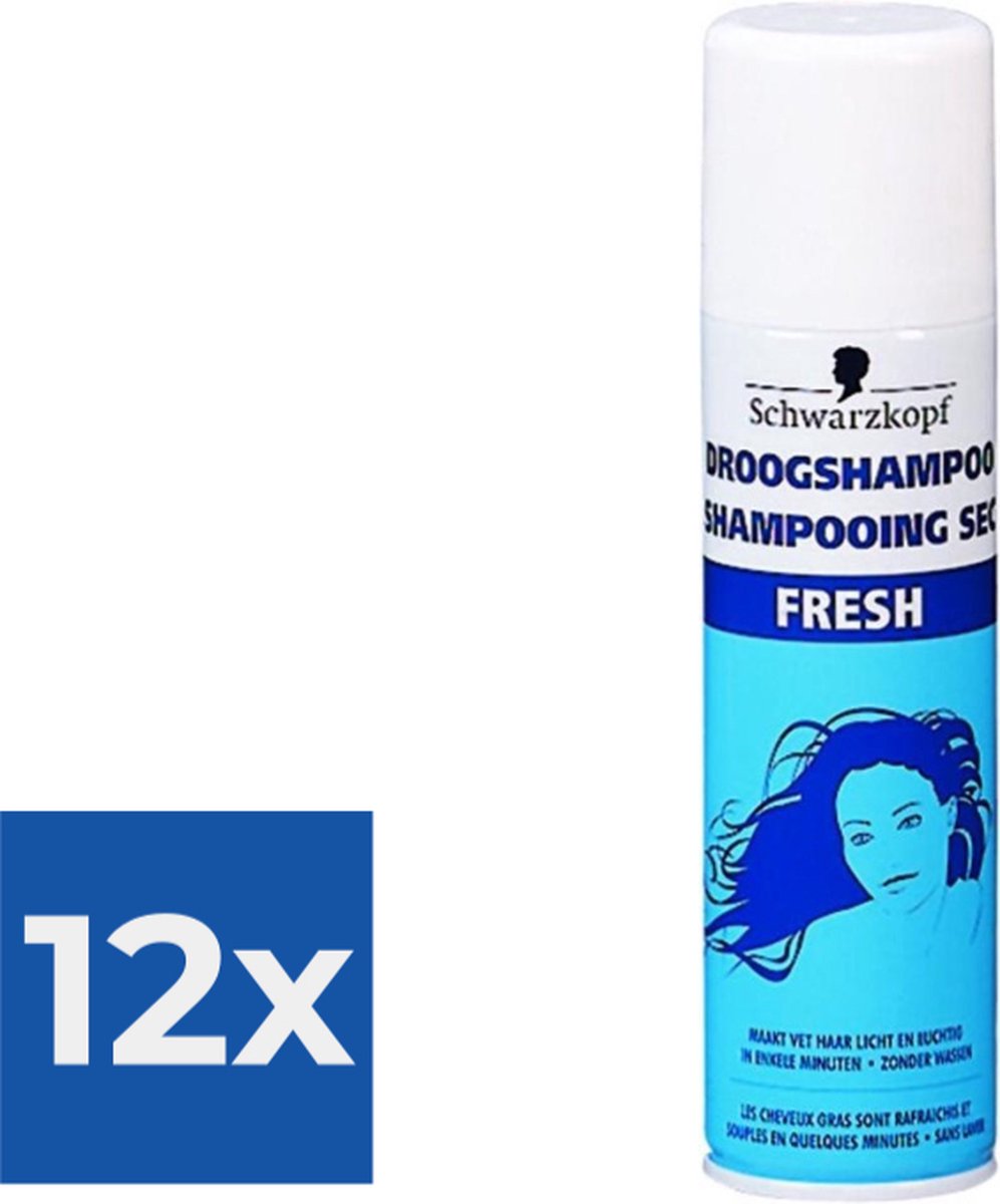 Bol.com Schwarzkopf - Shampoo - Droogshampoo - Fresh - 150ml x 12 aanbieding