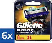 Gillette Fusion5 ProGlide -Scheermesjes - 8 Stuks - Voordeelverpakking 6 stuks