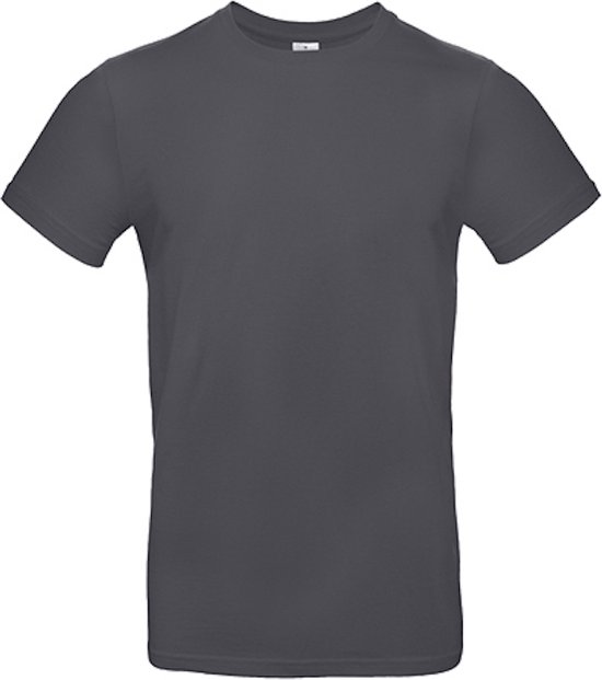 2-Pack herenshirt 'E190' met ronde hals B&C Collectie Dark Grey maat M