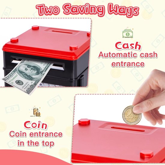 Tirelire électronique automatique, Mini pièces de monnaie, caisse