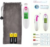 Bol.com Lanicole-Infrarood oorthermometer-lichaamstemperatuur-Roze-Koorts-inclusief batterijen aanbieding