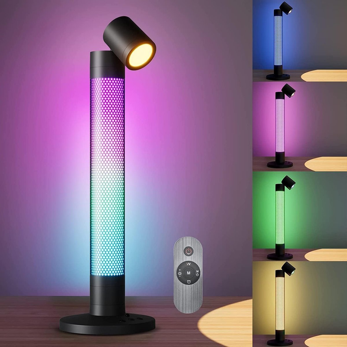 Lampe de bureau LED intelligente avec lumière synchronisée au rythme de la  musique 