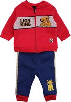 Disney Lion King Set - Joggingpak / Huispak - Simba - Rood - Maat 92 (24 maanden)