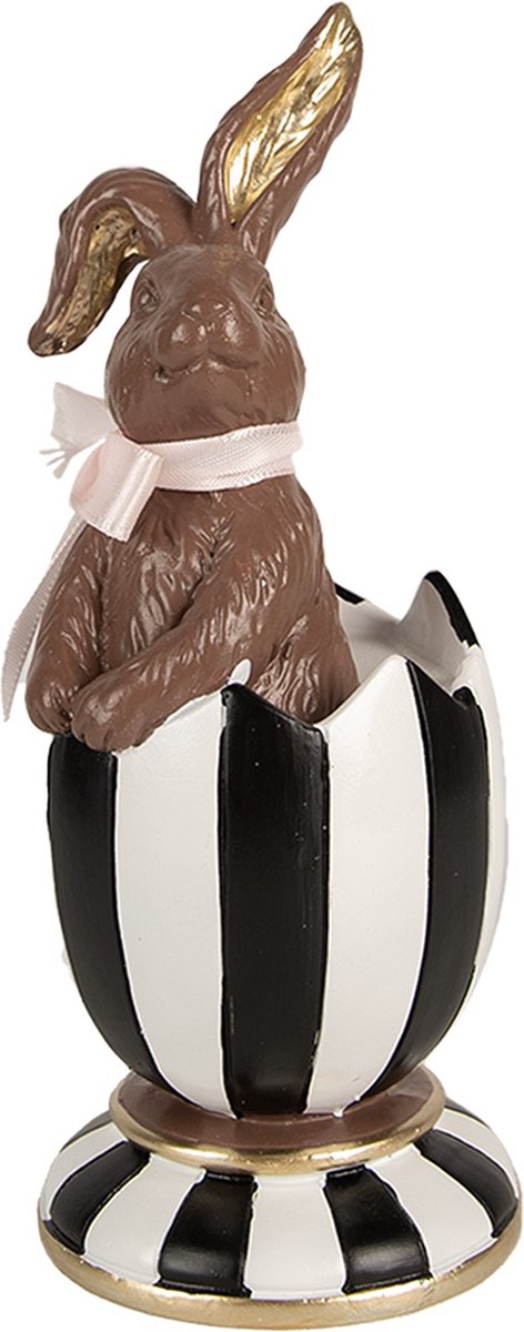 Decoratie Beeld Konijn 19 cm Bruin Polyresin