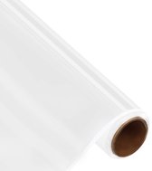 Belle Vous Rouleau de Vinyl Autocollant Witte - 30 cm x 3 m - Wrapfolie Permanent pour Assiettes d'Art et de Hobby Scrapbooking Silhouettes Camées et Autocollants Voiture