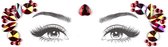 Boozyshop ® Glitter Face Jewels Flore - Festival glitter gezicht - Rhinestones - Plak diamantjes - Zelfklevende plaklaag - Multicolor