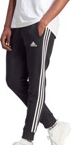 adidas Sportswear Essentials Fleece 3-Stripes Tapered Cuff Broek - Heren - Zwart- M