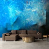 Fotobehangkoning - Behang - Vliesbehang - Fotobehang Blauwe Kunst - Sense of touch - 150 x 105 cm