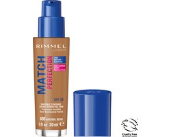 Rimmel London Match Perfection Foundation - 400 Natural Beige - Beige