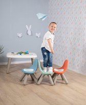 Kid stoel salie groen – design kinderstoel voor kinderen vanaf 18 maanden, voor binnen en buiten, kunststof, ideaal voor tuin, terras, kinderkamer