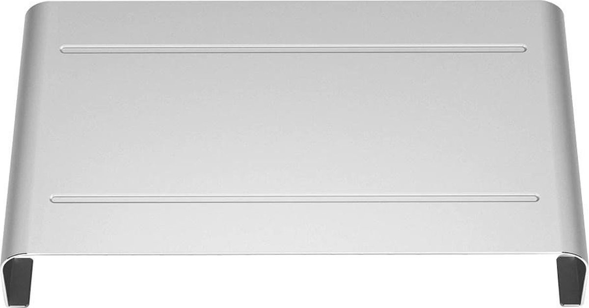 Monitor- en laptopstandaard in aluminium - zilver