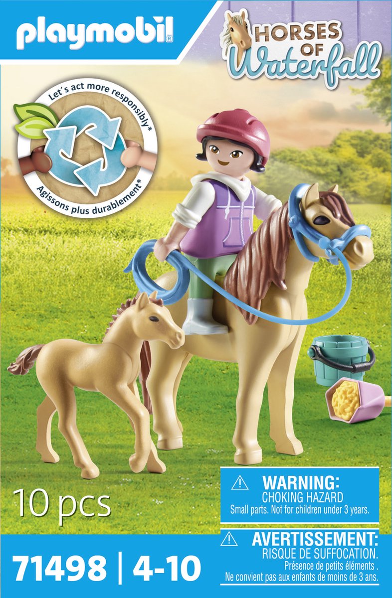 PLAYMOBIL Horses of Waterfall Kind met pony en veulen - 71498 — afbeelding 9